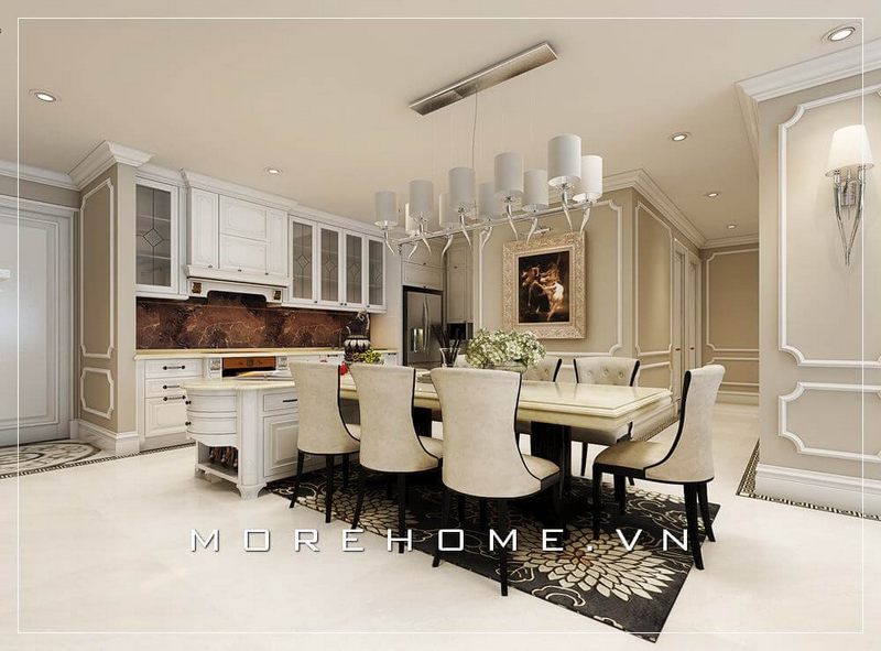 Mẫu bàn ăn đẹp MoreHome